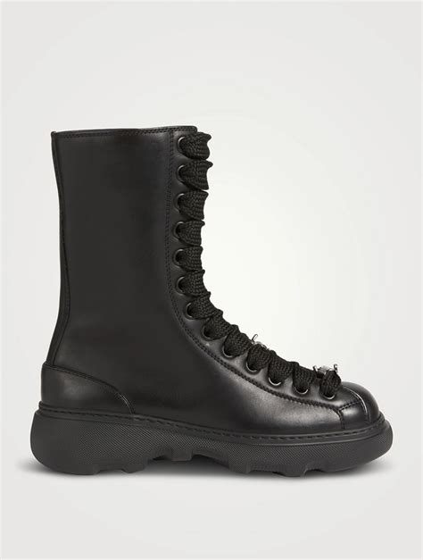 holt renfrew burberry boots|BURBERRY Ranger Leather Combat Boots .